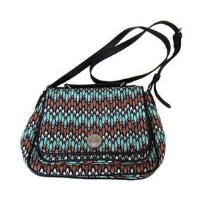 Vera Bradley Turnlock Crossbody Purse – Sierra Stream – Like New